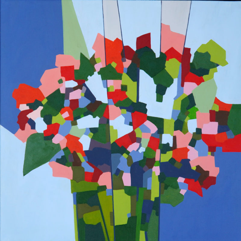 Abstrakt akryl maleri