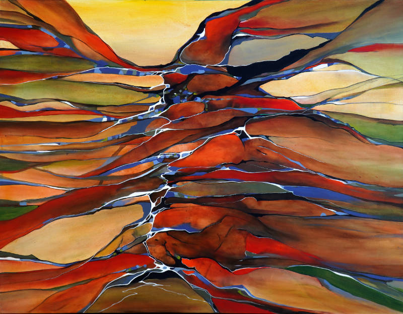 Abstrakt akrylmaleri