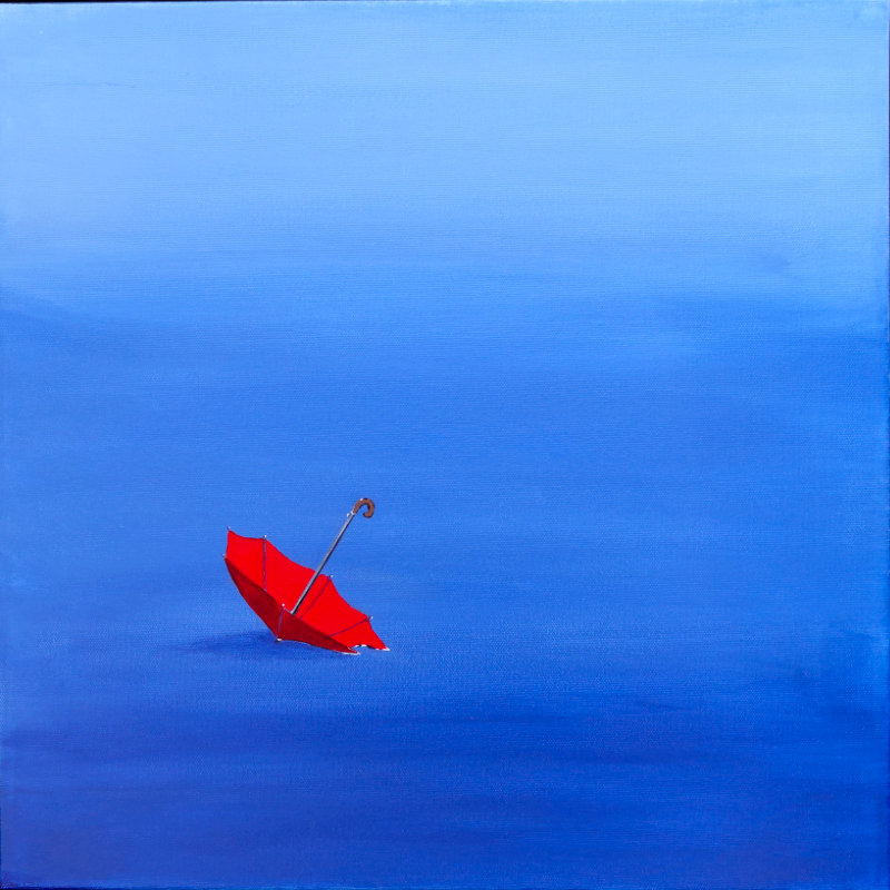 Abstrakt akryl maleri