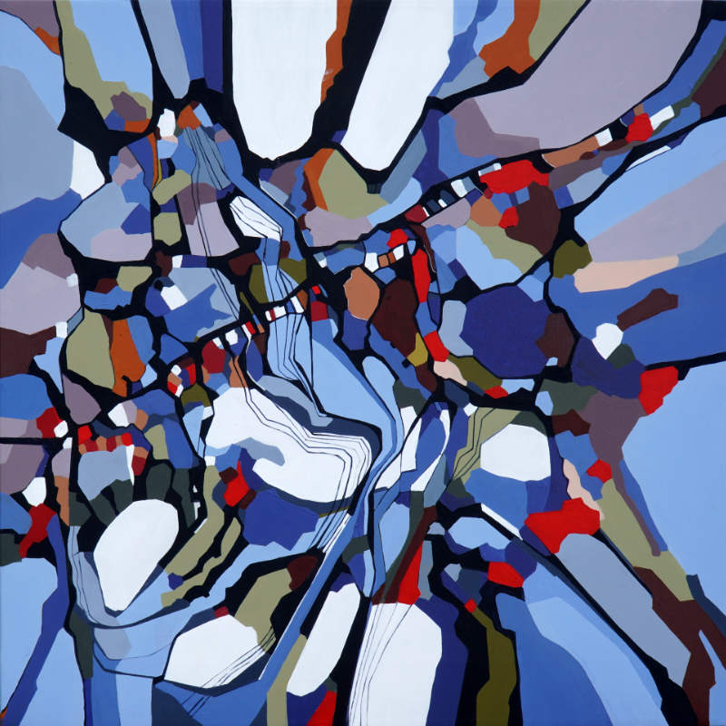 Abstrakt akrylmaleri